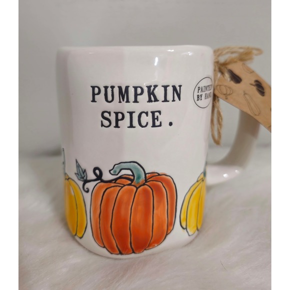 Rae Dunn Pumpkin Spice Coffee Mug Cup Fall NWT 2025 - Picture 1 of 5